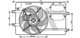 ElectroAuto 33V44005 - VENTILADOR->APLICACION ORIGINAL MIT