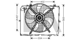 ElectroAuto 33V50003 - ELECTROVENTILADOR MERCEDES BENZ
