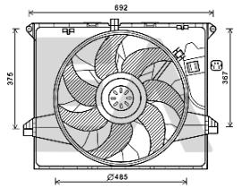 ElectroAuto 33V50021 - ELECTROVENTILADOR MERCEDES BENZ