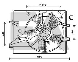 ElectroAuto 33V52044 - VENTILADOR->APLICACION ORIGINAL MAZ