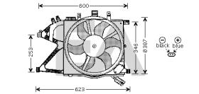 ElectroAuto 33V54006 - ELECTROVENTILADOR VAUXHALL