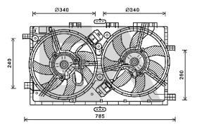 ElectroAuto 33V54054 - VENTILADOR->APLICACION ORIGINAL CHE