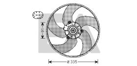 ElectroAuto 33V55024 - VENTILADOR->APLICACION ORIGINAL PEU