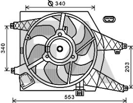 ElectroAuto 33V60025 - VENTILADOR->APLICACION ORIGINAL REN