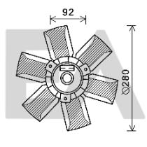 ElectroAuto 33V61001 - VENTILADOR->APLICACION ORIGINAL SKO