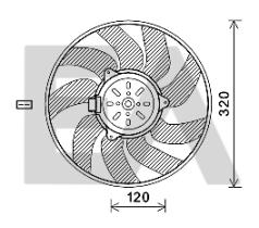 ElectroAuto 33V62004 - VENTILADOR->APLICACION ORIGINAL CHE