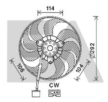 ElectroAuto 33V77035 - VENTILADOR->APLICACION ORIGINAL SEA