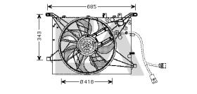 ElectroAuto 33V78002 - ELECTROVENTILADOR VOLVO