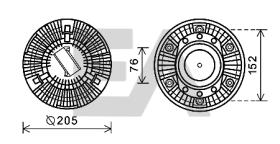 ElectroAuto 35C16D04 - DISCO EMBRAGUE VENTILADOR->APLICACI