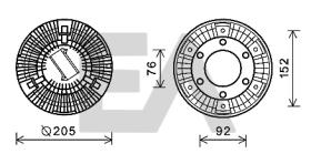 ElectroAuto 35C16D07 - DISCO EMBRAGUE VENTILADOR->APLICACI
