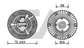ElectroAuto 35C30D07 - DISCO EMBRAGUE VENTILADOR->APLICACI