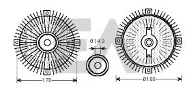 ElectroAuto 35C50D18 - DISCO EMBRAGUE VENTILADOR->APLICACI