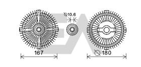 ElectroAuto 35C50D25 - DISCO EMBRAGUE VENTILADOR->APLICACI
