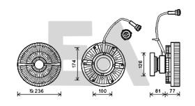 ElectroAuto 35C76D01 - DISCO EMBRAGUE VENTILADOR->APLICACI