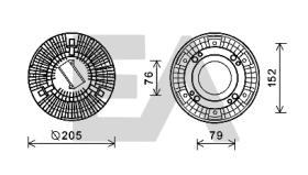 ElectroAuto 35C76D02 - DISCO EMBRAGUE VENTILADOR->APLICACI