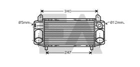 ElectroAuto 36A02006 - INTERCOOLER->APLICACION ORIGINAL AU