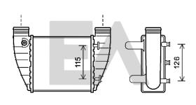 ElectroAuto 36A02047 - INTERCOOLER->APLICACION ORIGINAL AU