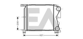 ElectroAuto 36A12001 - INTERCOOLER->APLICACION ORIGINAL CH