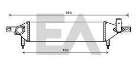 ElectroAuto 36A18003 - INTERCOOLER->APLICACION ORIGINAL NI