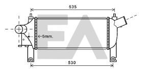 ElectroAuto 36A18012 - INTERCOOLER->APLICACION ORIGINAL NI