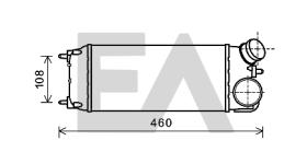 ElectroAuto 36A22019 - INTERCOOLER FORD