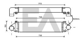 ElectroAuto 36A22021 - INTERCOOLER->APLICACION ORIGINAL FO