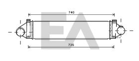 ElectroAuto 36A22022 - INTERCOOLER->APLICACION ORIGINAL FO