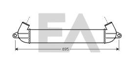 ElectroAuto 36A25003 - INTERCOOLER FIAT