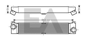 ElectroAuto 36A25026 - INTERCOOLER PEUGEOT