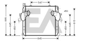 ElectroAuto 36A45003 - INTERCOOLER MERCEDES BENZ