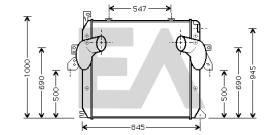 ElectroAuto 36A45012 - INTERCOOLER MERCEDES BENZ