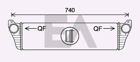 ElectroAuto 36A50009 - INTERCOOLER->APLICACION ORIGINAL ME