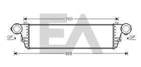 ElectroAuto 36A50017 - INTERCOOLER MERCEDES BENZ