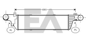 ElectroAuto 36A50019 - INTERCOOLER->APLICACION ORIGINAL ME