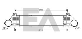 ElectroAuto 36A50020 - INTERCOOLER->APLICACION ORIGINAL ME