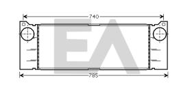 ElectroAuto 36A50025 - INTERCOOLER->APLICACION ORIGINAL ME