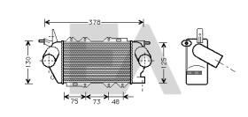 ElectroAuto 36A54004 - INTERCOOLER->APLICACION ORIGINAL OP