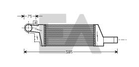 ElectroAuto 36A54019 - INTERCOOLER->APLICACION ORIGINAL OP