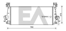 ElectroAuto 36A54042 - INTERCOOLER->APLICACION ORIGINAL OP