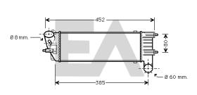 ElectroAuto 36A55010 - INTERCOOLER PEUGEOT