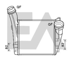 ElectroAuto 36A58018 - INTERCOOLER->APLICACION ORIGINAL PO