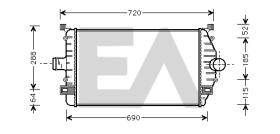 ElectroAuto 36A60004 - INTERCOOLER->APLICACION ORIGINAL RE