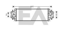 ElectroAuto 36A60023 - INTERCOOLER VAUXHALL