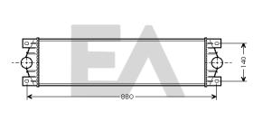 ElectroAuto 36A60028 - INTERCOOLER->APLICACION ORIGINAL NI