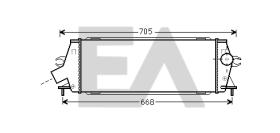 ElectroAuto 36A60036 - INTERCOOLER VAUXHALL