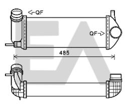 ElectroAuto 36A60045 - INTERCOOLER->APLICACION ORIGINAL ME