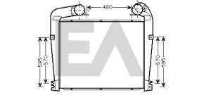 ElectroAuto 36A63002 - INTERCOOLER SCANIA