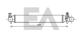 ElectroAuto 36A67004 - INTERCOOLER->APLICACION ORIGINAL AU