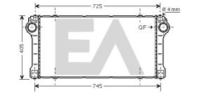 ElectroAuto 36A71002 - INTERCOOLER->APLICACION ORIGINAL TO