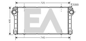 ElectroAuto 36A71004 - INTERCOOLER->APLICACION ORIGINAL TO